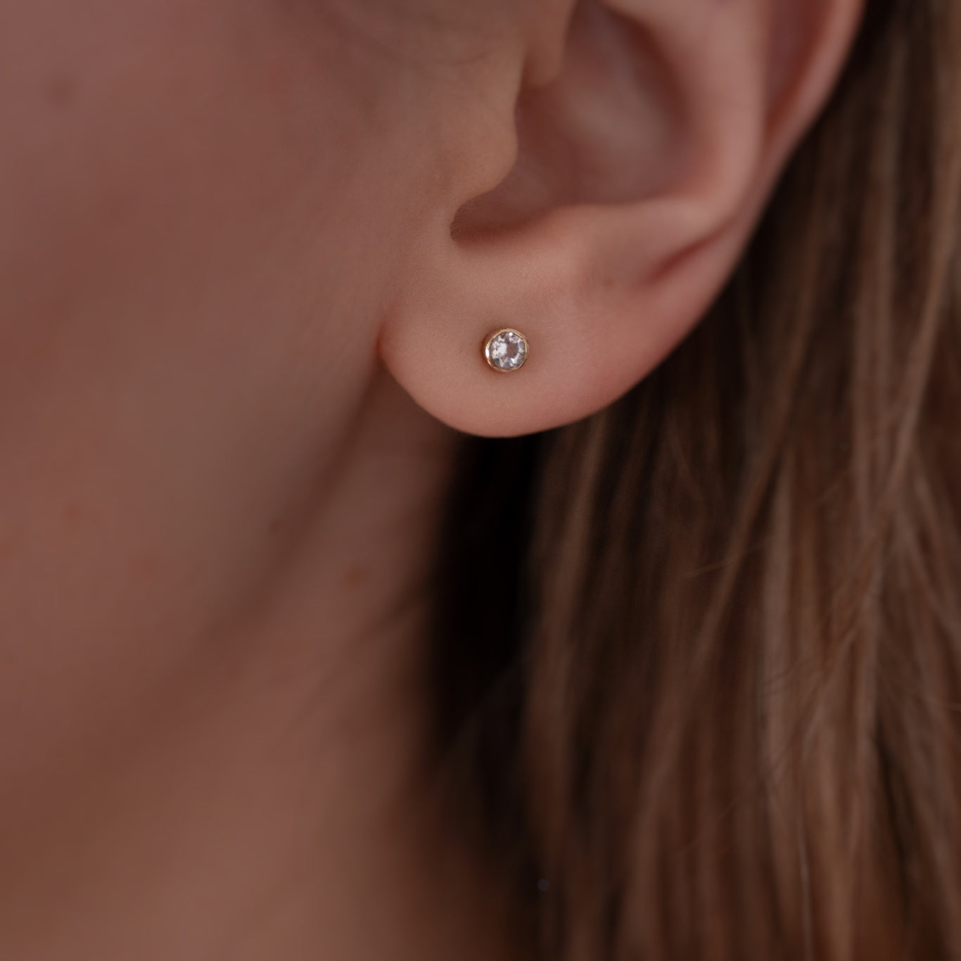 CELESTE White Topaz Earrings