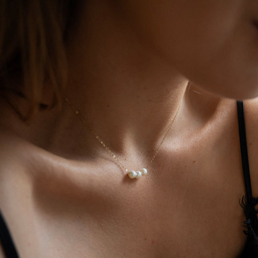 Trinity Pearl Necklace