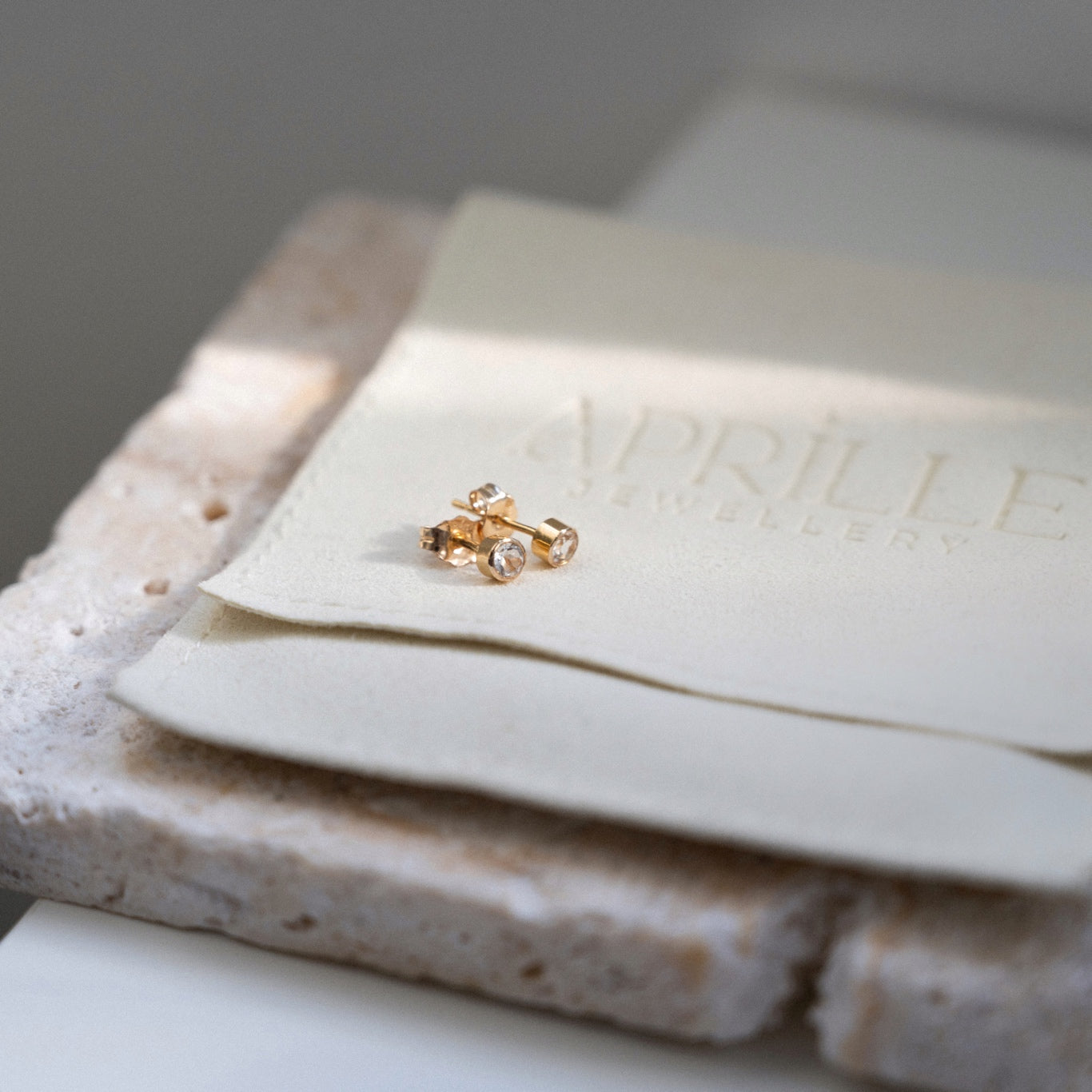 CELESTE White Topaz Earrings