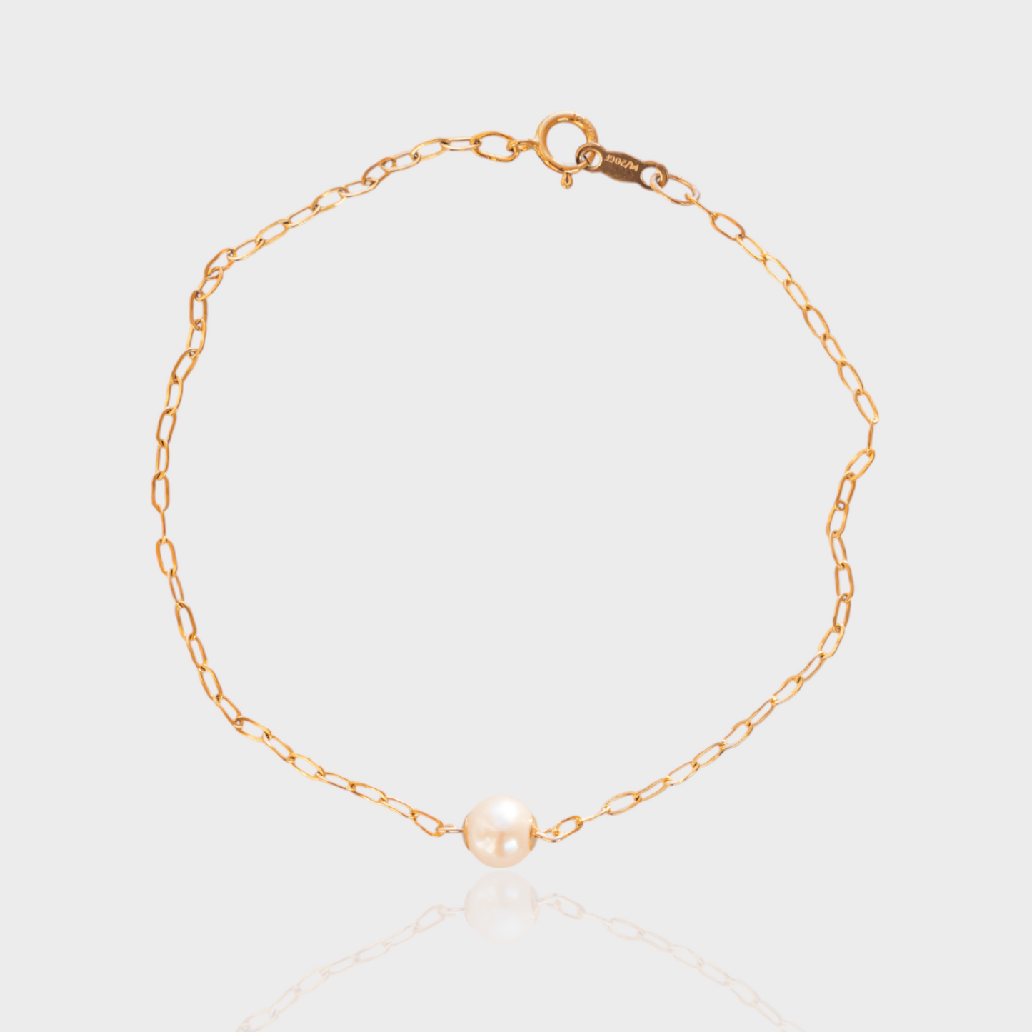 solitaire pearl bracelet