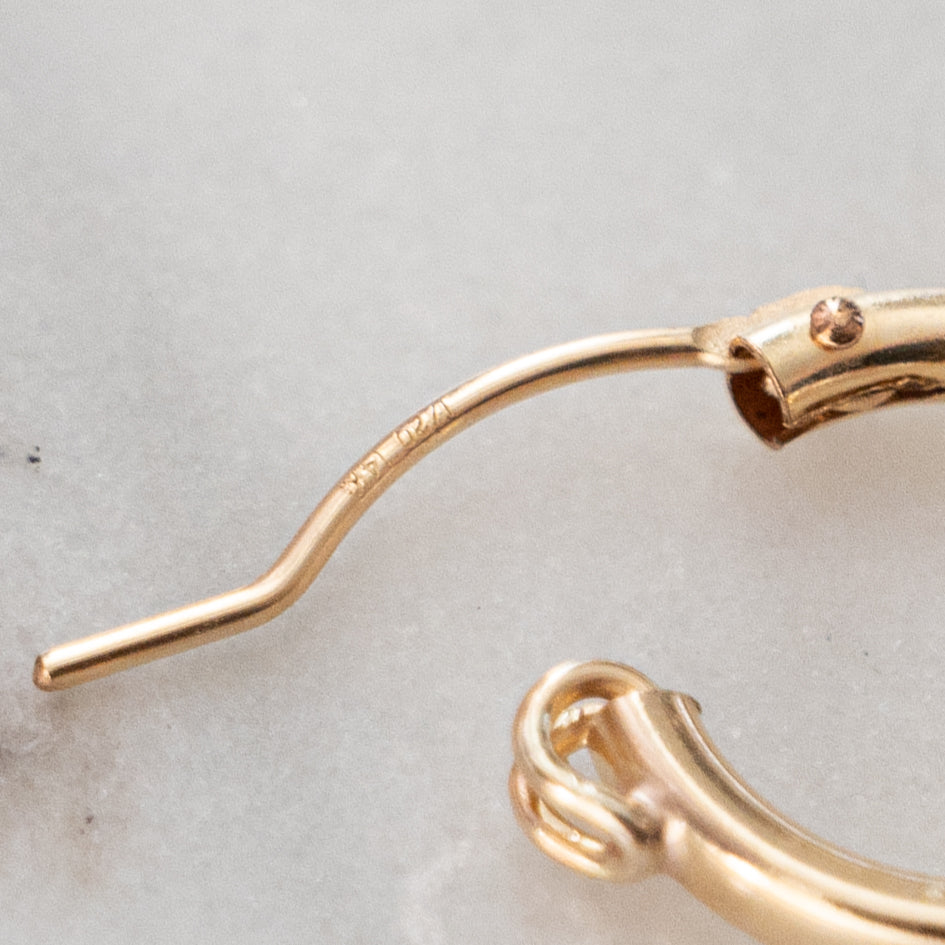 gold hoop earrings