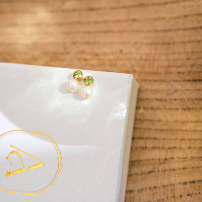 Aphrodite Peridot Earrings