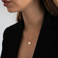 Soleil Textured Gold Disc Pendant Necklace