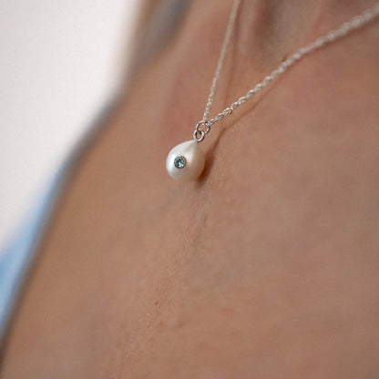 Azure Pearl Necklace