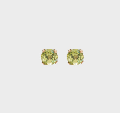 Peridot Gold studs
