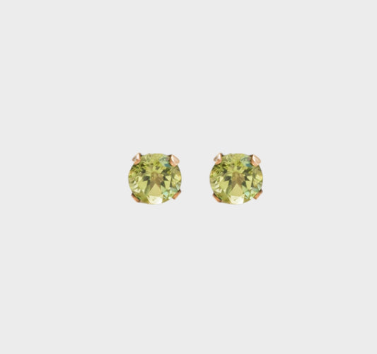 Peridot Gold studs