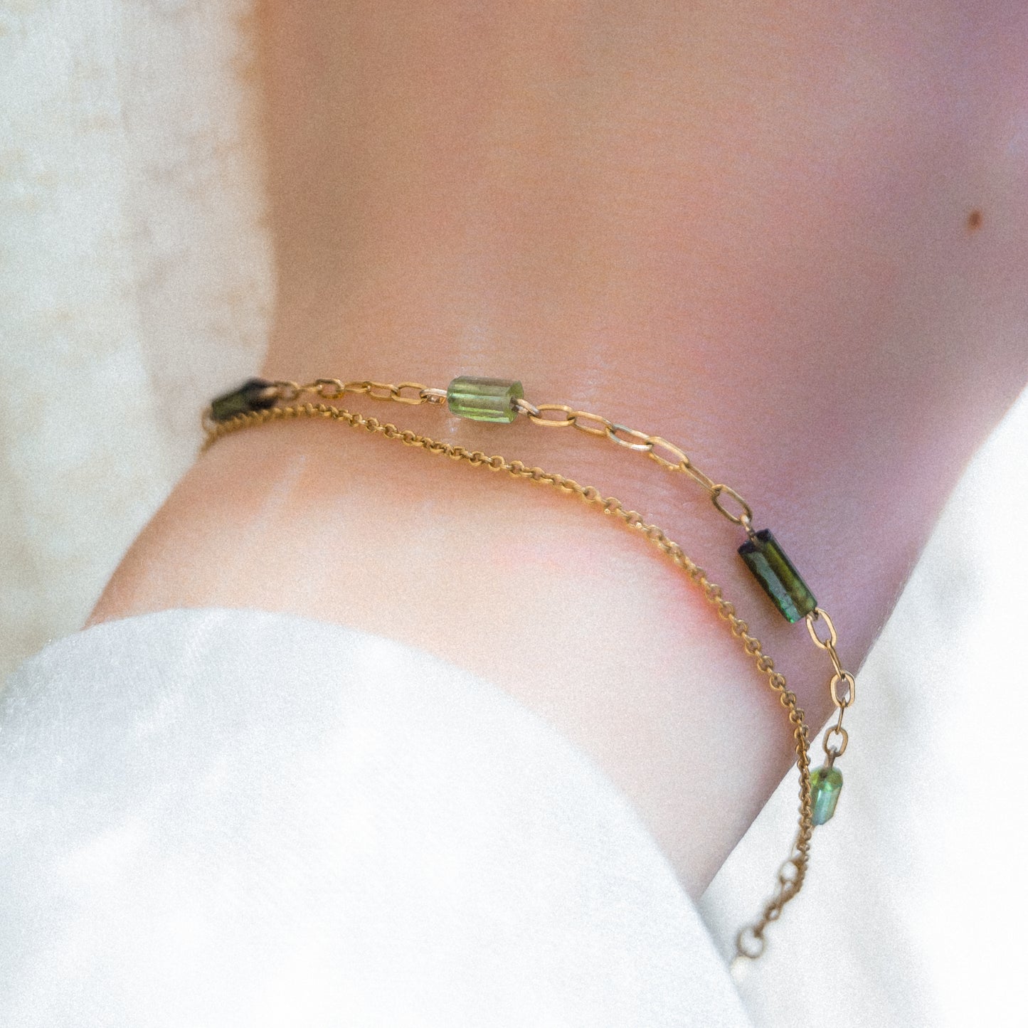 SERENITY Green Tourmaline Bracelet