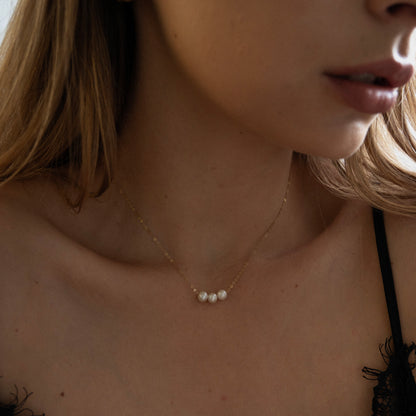 Trinity Pearl Necklace