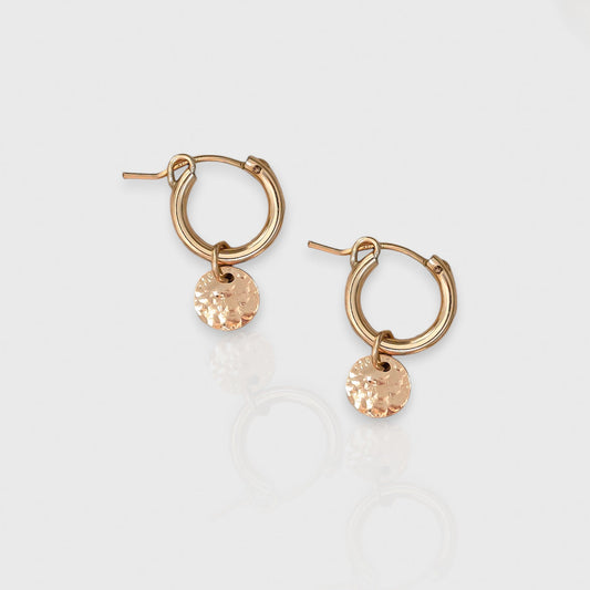 gold hoop earrings