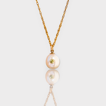 Serenity Pearl Peridot Necklace