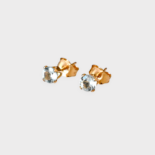 sky blue topaz earings