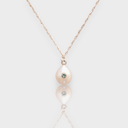 Azure Pearl Necklace