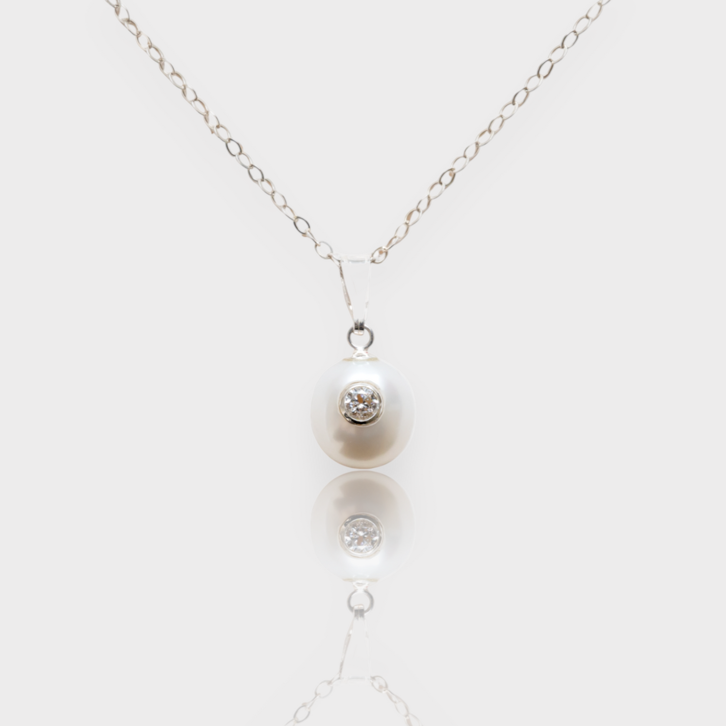 silver pearl necklace