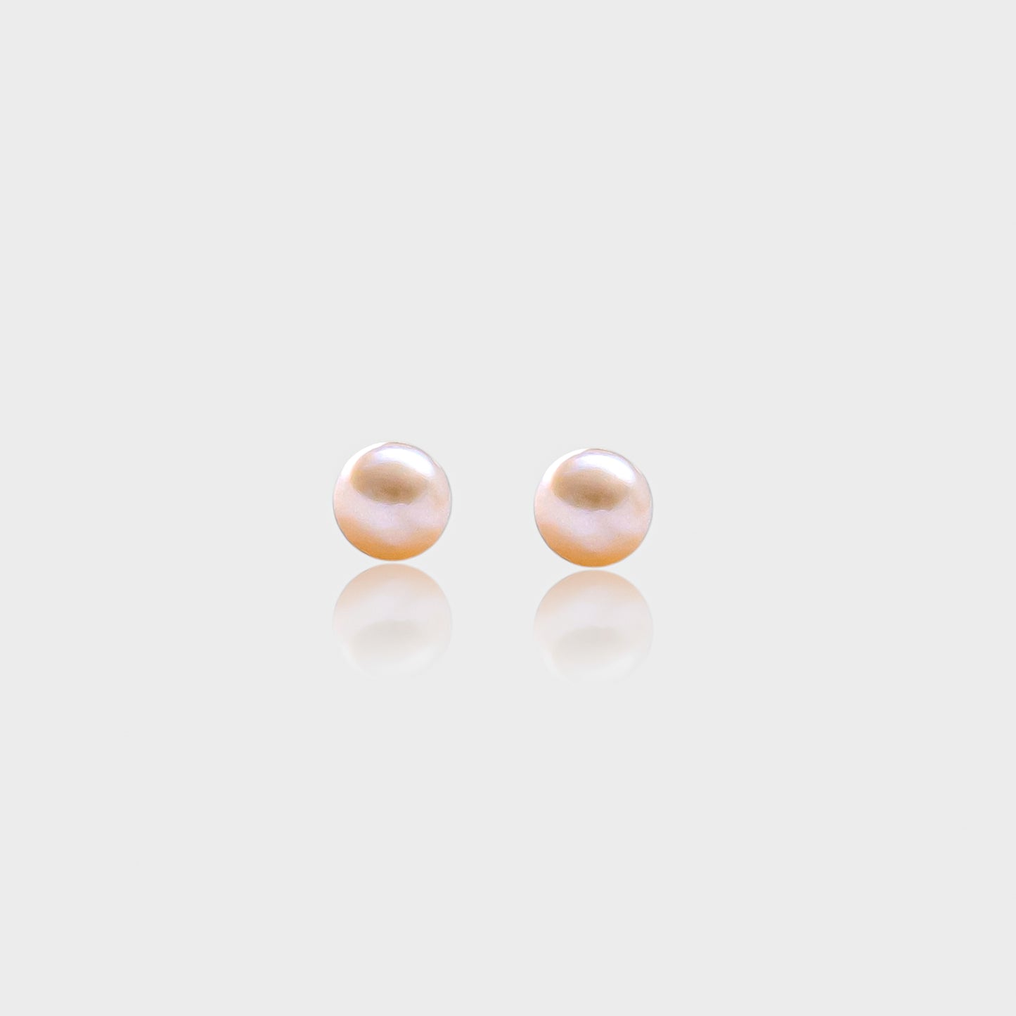 peach pearl studs