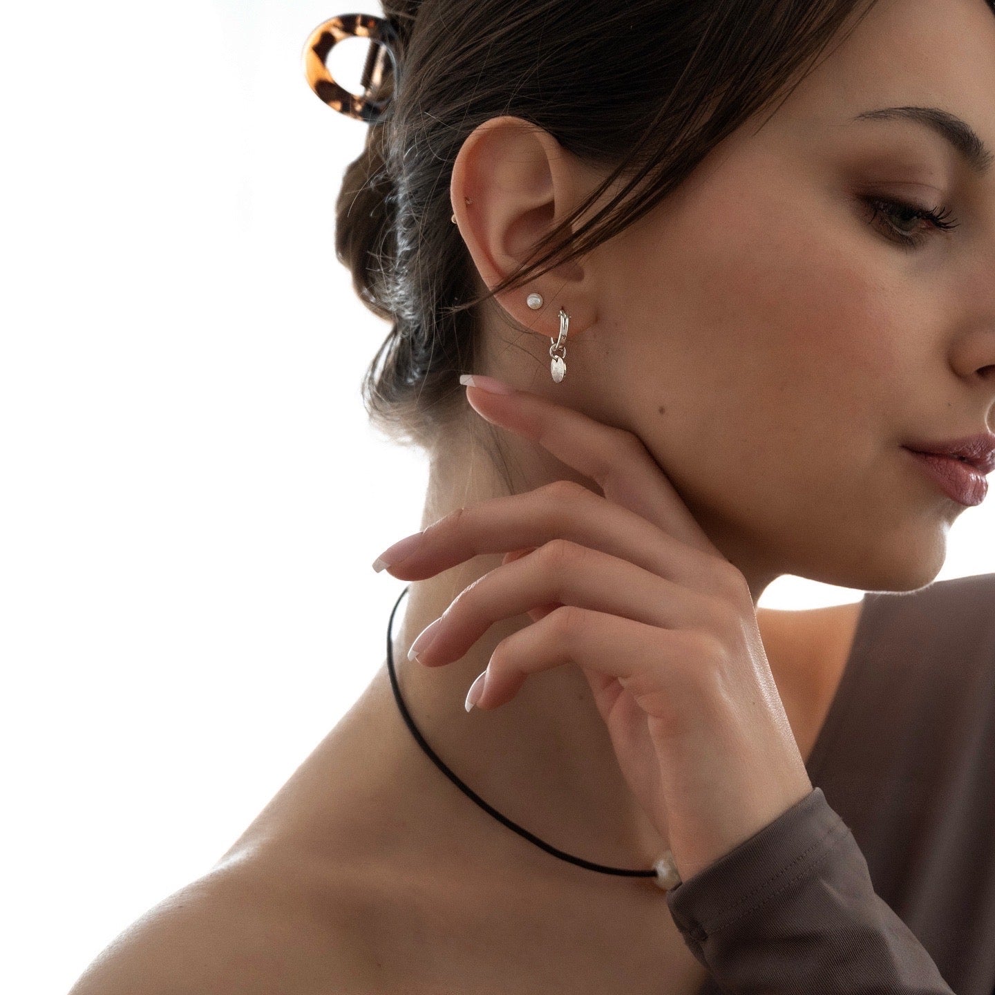 sterling silver coin earrings