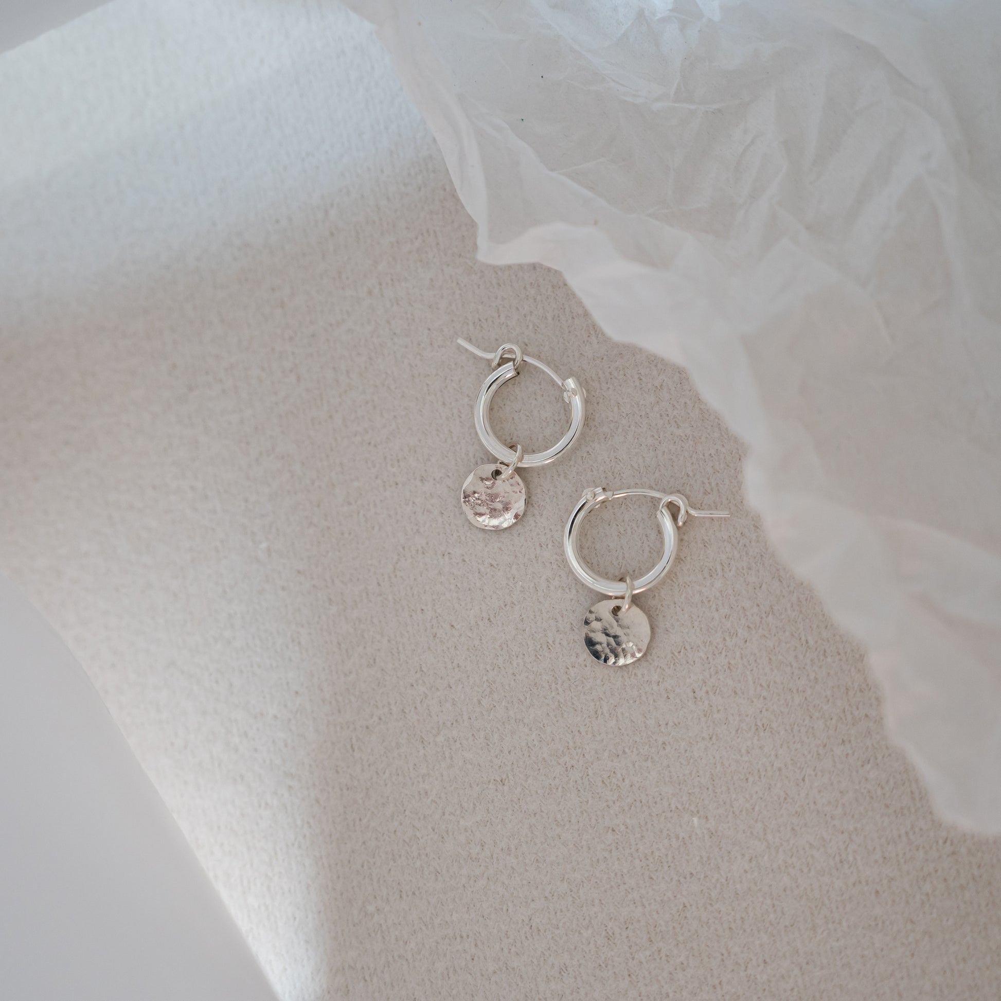 sterling silver hoop earrings