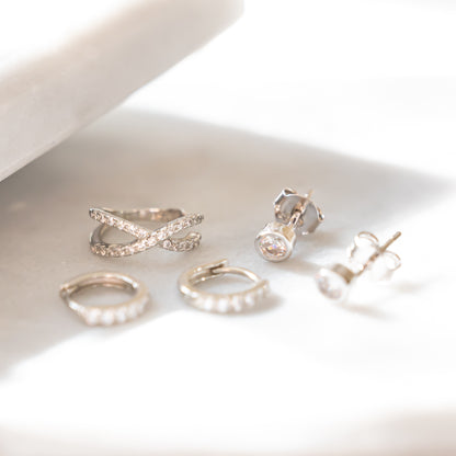 sterling silver ear stack