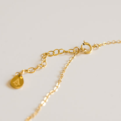 gold disc necklace